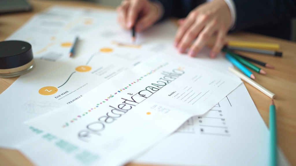 Career transition journey mapped out with milestone markers and progress indicators on planning surface