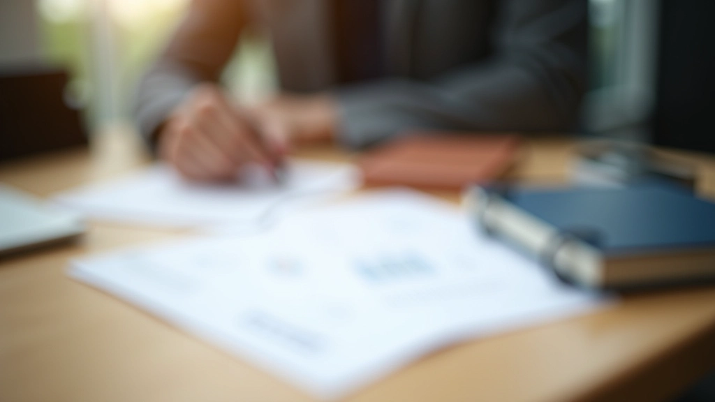 Skills assessment evaluation form and professional development tracking materials on workspace